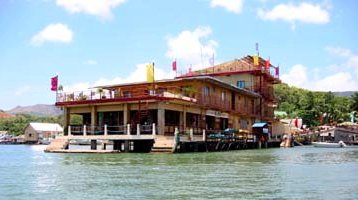 sea dive resort from the bay